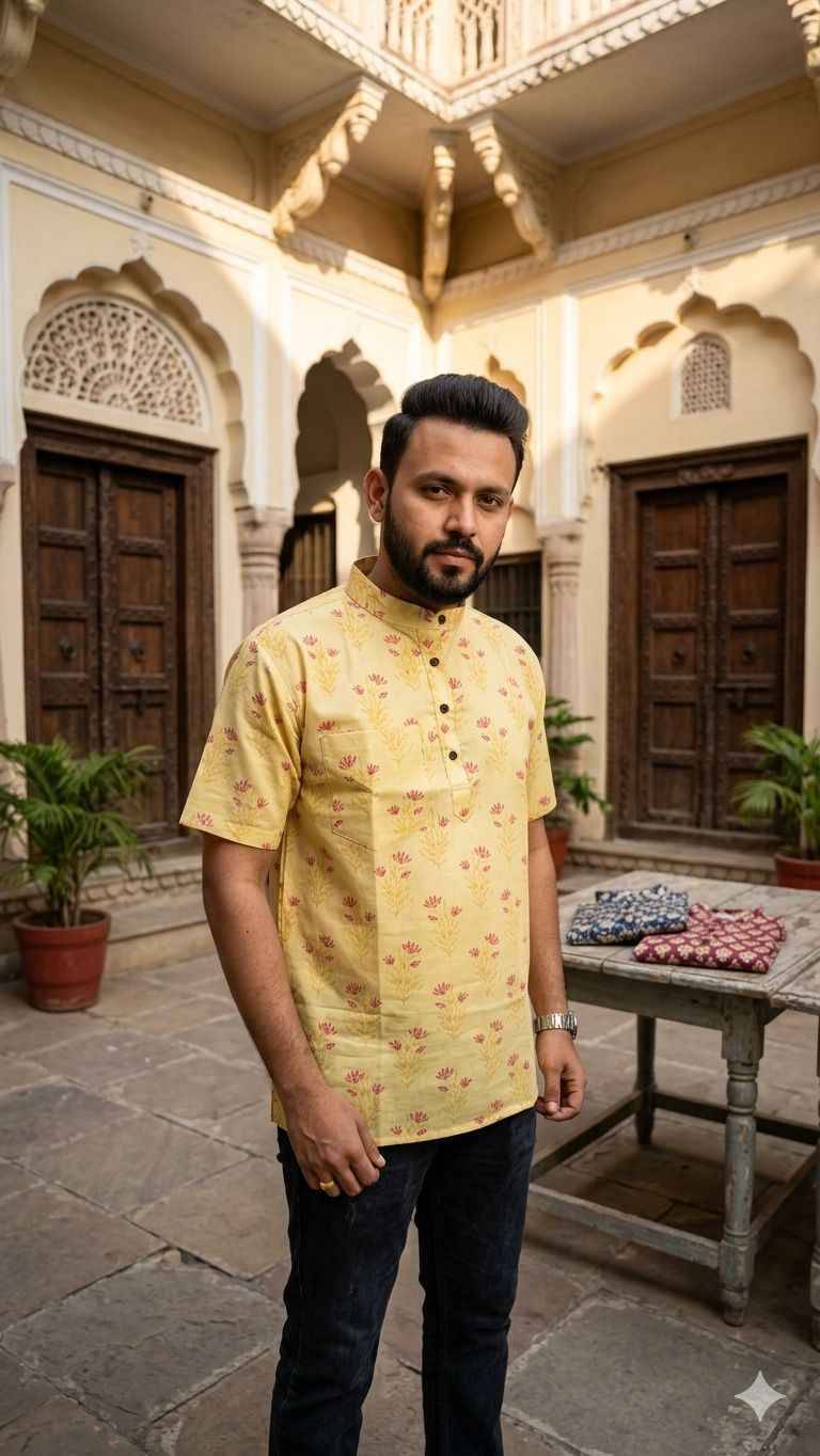 K 918 Mens By Fashid Beautiful Colorful Stylish Fancy Casual Wear & Ethnic Wear & Ready To Wear Silk Kurtas At Wholesale Price
